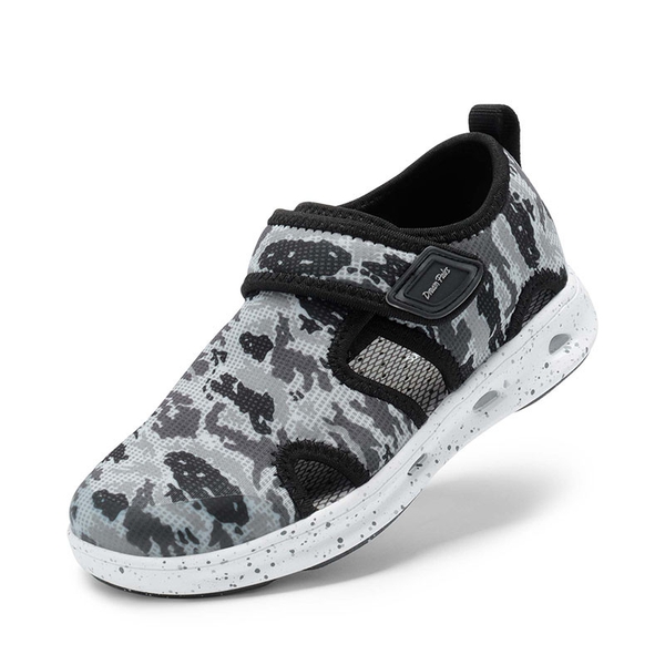 Kids Camouflage Quick Dry Water Sandals - BLACK GREY -  0